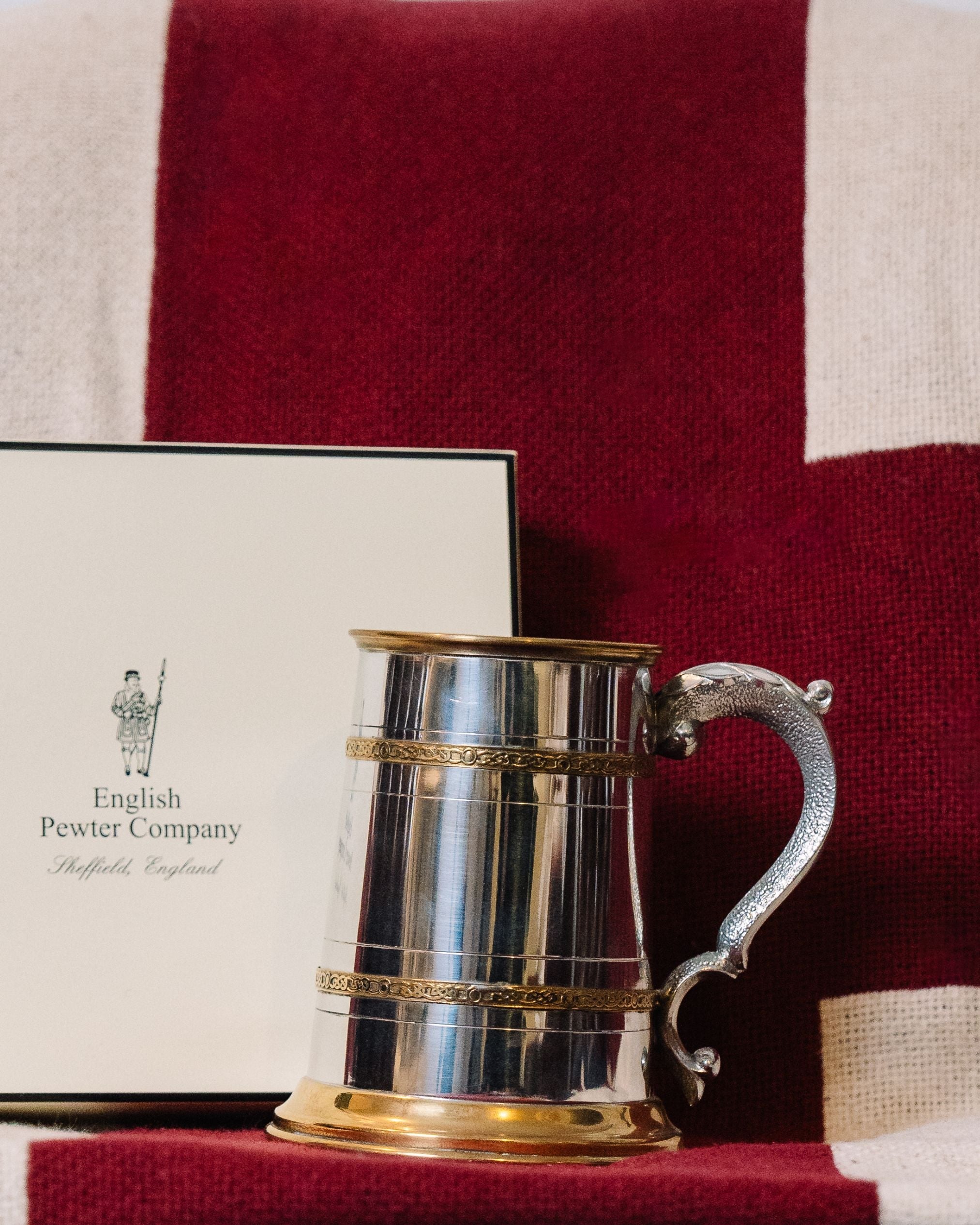 English Pewter Company Silver & Gold Cup