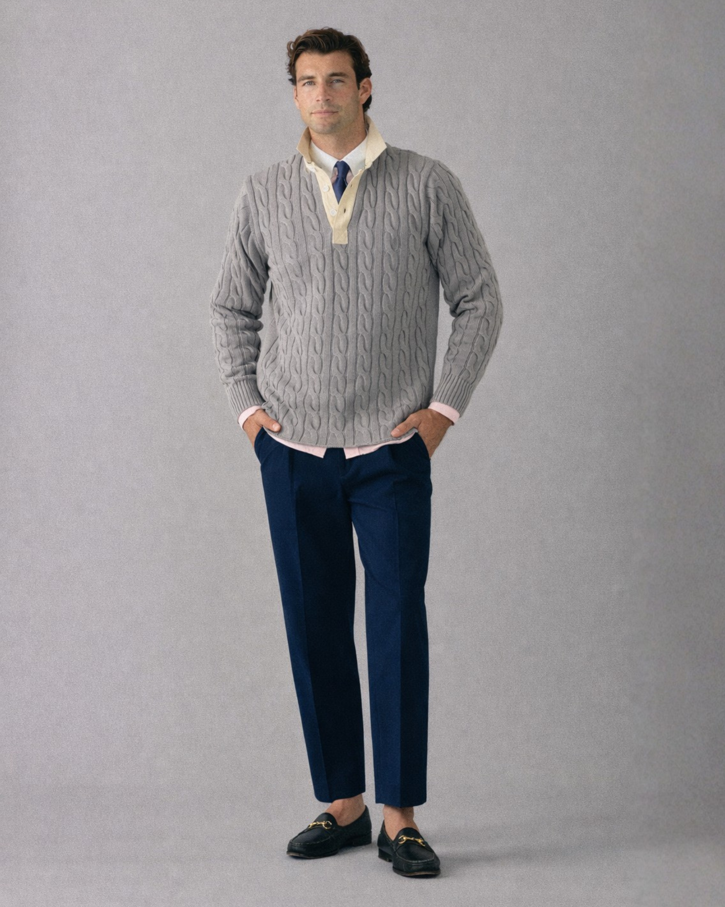 'Le Original' Pink Contrast Collar Oxford Shirt